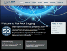 Tablet Screenshot of flatrockbagging.com
